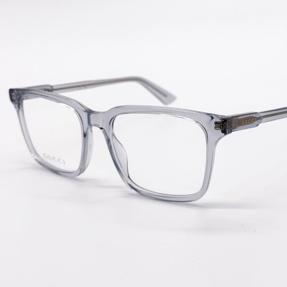 NEW GUCCI GG1120O 005 MEN TRANSPARENT LIGHT BLUE EYEGLASSES GUCCI - Picture 6 of 11